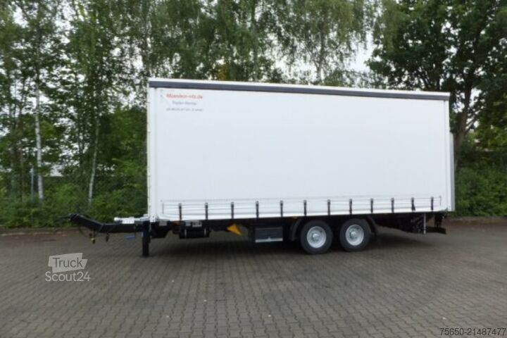 Open trailer with tarp Möslein TPS 11 DL 7,30  neuer Planenanhänger, Ladebordwand + Durchladbar