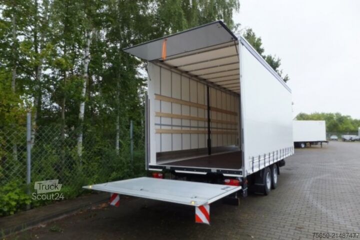 Open trailer with tarp Möslein TPS 11 DL 7,30  neuer Planenanhänger, Ladebordwand + Durchladbar