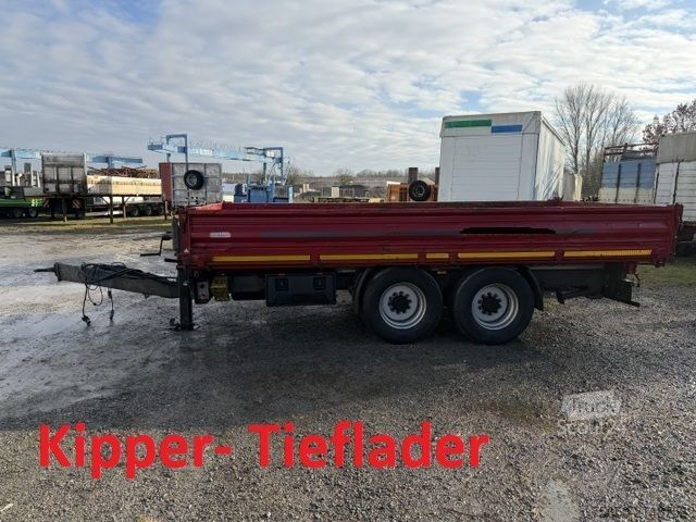 Three-way tipper trailer  TK14  14,4 t Tandemkipper- Tieflader Breitbereifung