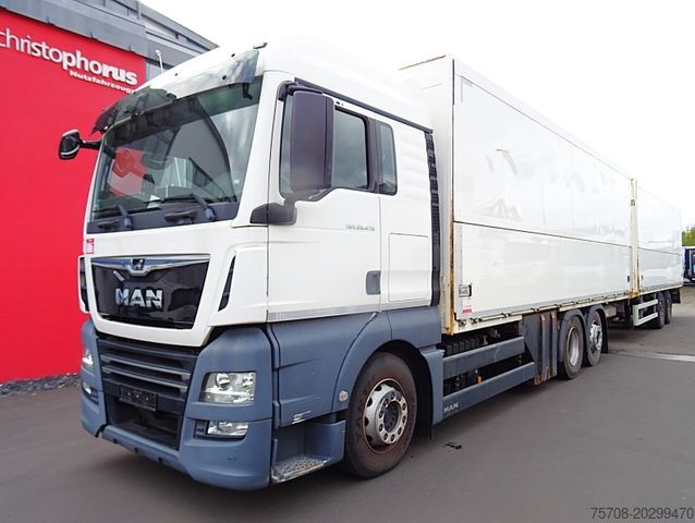 Camião de caixa fechada MAN 26.470 TGX*kpl. Zug*2x 7,7 m*2x LBW*NLA*Retarder