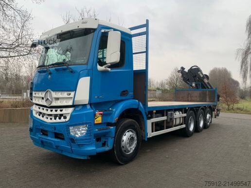 Camion-grue Mercedes-Benz AROCS 3240 8X4 - TRIDEM HIAB XS 166-E5 HIPRO CR...