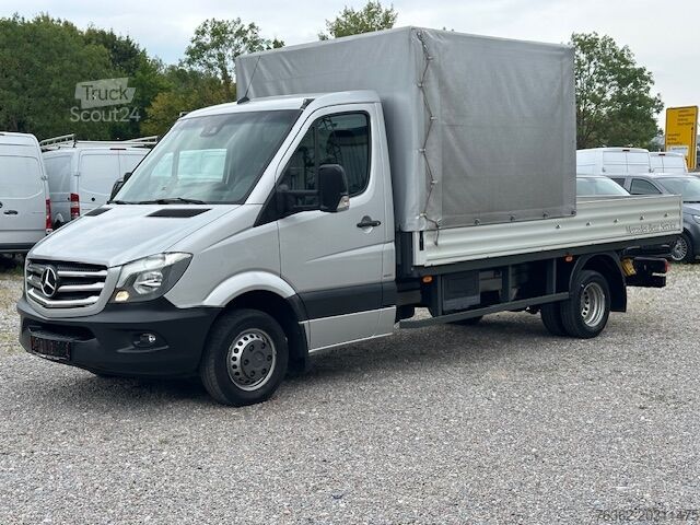 Transzporter platóval és ponyvával Mercedes-Benz Sprinter 519 Pritsche+Plane Automat Klim