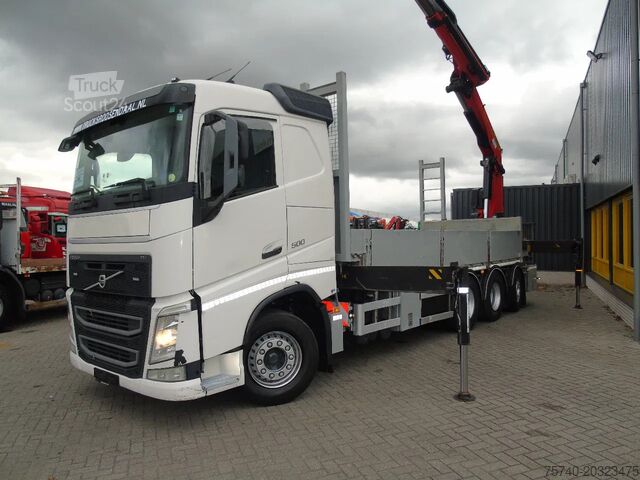 Camion-grue Volvo FH 500 VOLVO FH 500   8x4 + PALFINGER PK 34002 ...
