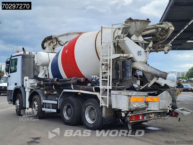 Concrete pump Mercedes Actros 3241 8X4 Putzmeister TMM 21-3 Mixer Big-...