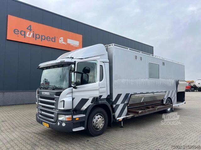 Scania P230 TOP: compartimento multifuncional con aire acondicionado (¿autocaravana?), generador de  Scania P230 TOP: multifunct. ruimte met airco (camper?...