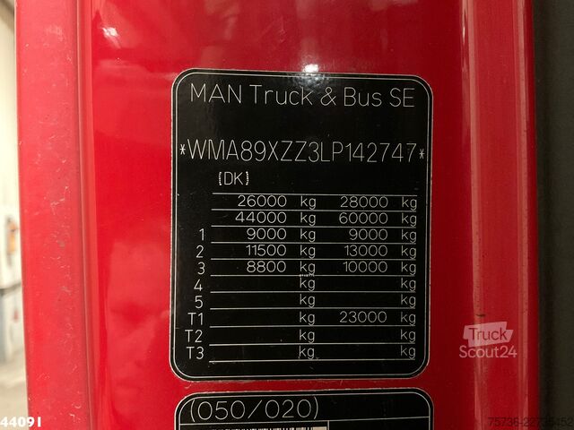 Standaard-SZM Man TGX 28.510 HMF 50 Tonmeter laadkraan + Fly-Jib