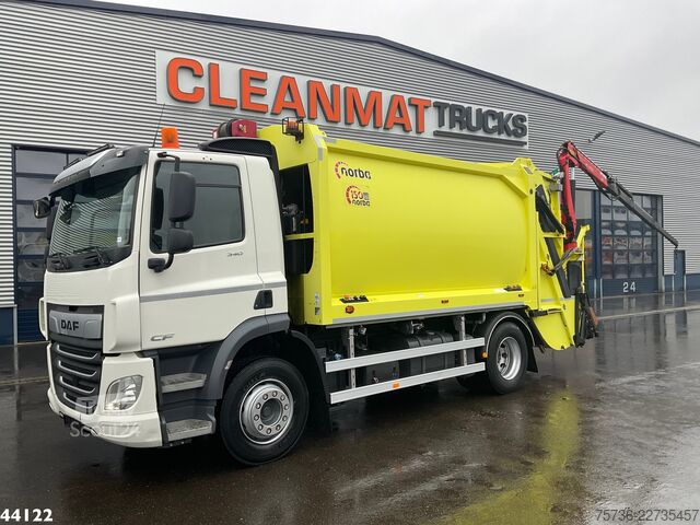 Vuilniswagen DAF FA CF 340 Euro 6 Norba 17 m³ + Palfinger 3.8 To...