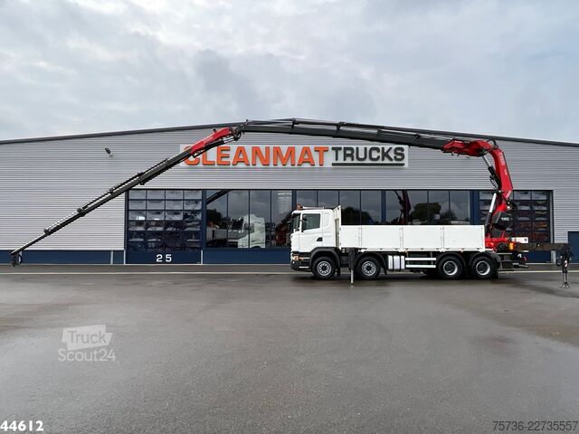 Автомобил с кран Scania G 450 8x4 Euro 6 Fassi 66 Tonmeter laadkraan + ...