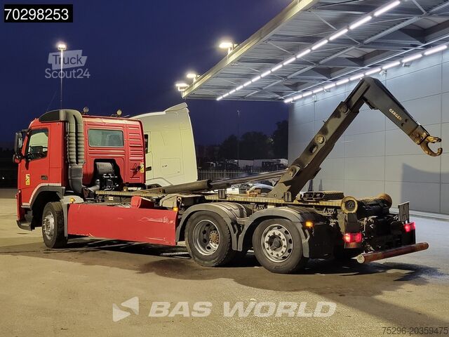 Containertransport (haakarmsysteem) Volvo FM 370 6X2 21t Hooklift Lift Axle Automatic Euro 5