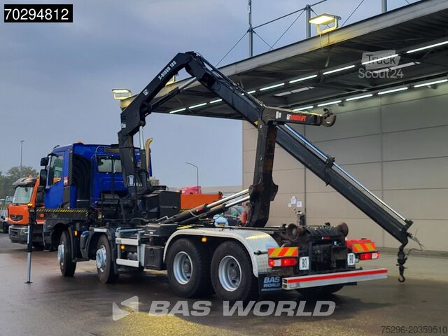 Containertransport (haakarmsysteem) Renault C 430 8X4 HIAB X-Hiduo 188 B-2 Crane + Hook Ful...