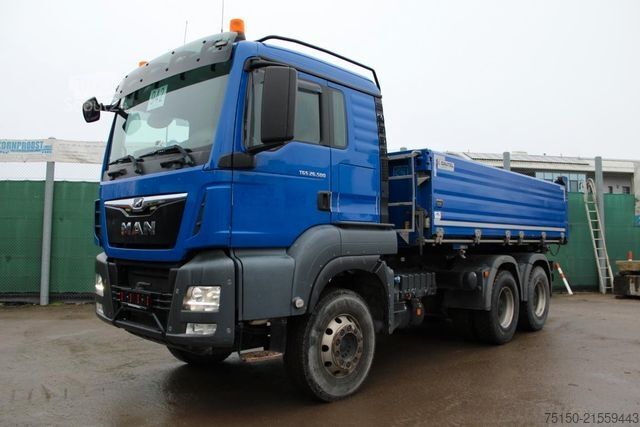 Camion ribaltabile trilaterale MAN TGS 26.500 6x4 BB - ATM - DAUTEL ALU - Nr.: 942