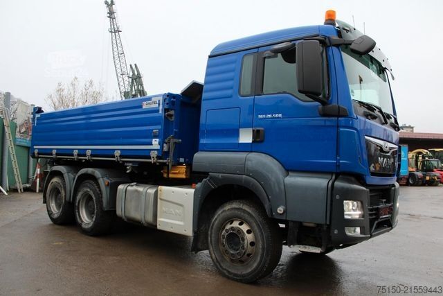 Camion ribaltabile trilaterale MAN TGS 26.500 6x4 BB - ATM - DAUTEL ALU - Nr.: 942