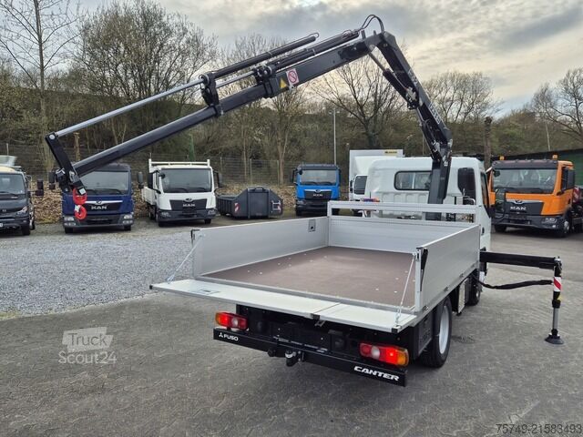 Pritschenwagen Fuso 3S15 Alu Pritsche 2.80 Ladekran Funk sofort verfügbar!