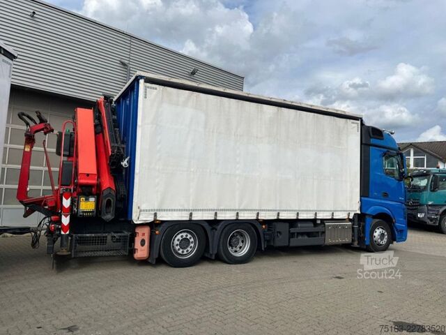 Кран, монтиран на камион MERCEDES-BENZ Actros neu 2548 L 6x2 Pritsche Heckkran 34m/to,