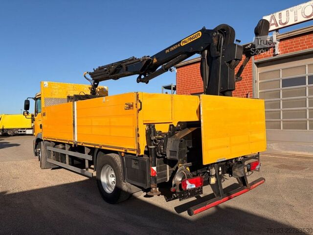 شاحنة مسطحة MAN TG-M 18.290 4x2 BL Pritsche Heckkran 3xhydr.Ausc