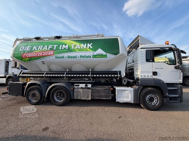Autocisterna a vuoto MAN TGS 26.480 PELLETS LKW*2016*EURO6*LENKACHSE*