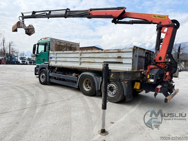 Kiper kamion MAN TGS 26.400 6X2 Lenk Kipper Kran PK 18002 Funk