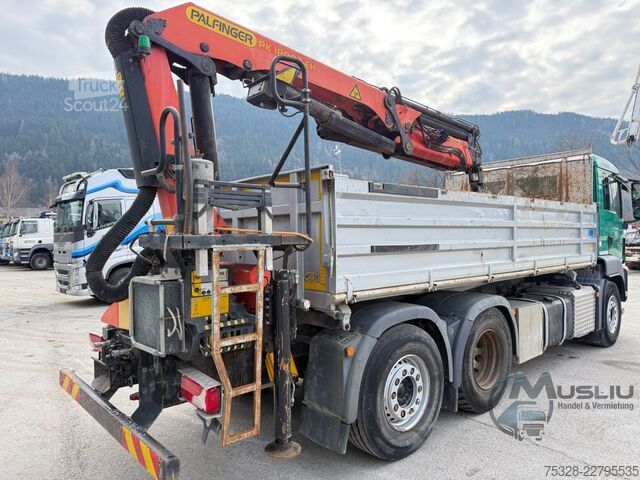 Kiper kamion MAN TGS 26.400 6X2 Lenk Kipper Kran PK 18002 Funk
