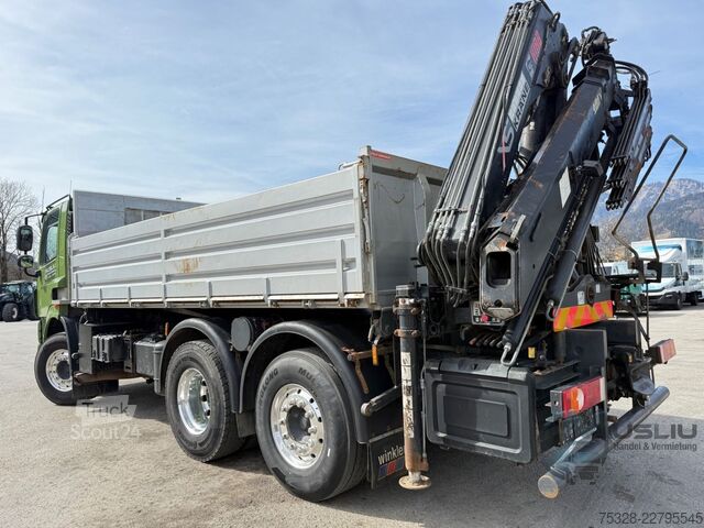 Kiper kamion DAF CF85 410 6x2 Meiller Kipper Kran Hiab 144 ES-3