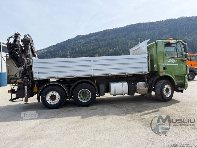 Kiper kamion DAF CF85 410 6x2 Meiller Kipper Kran Hiab 144 ES-3