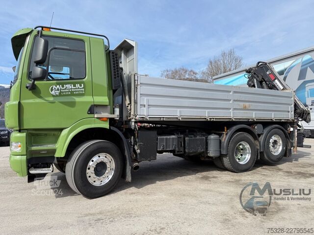 Kiper kamion DAF CF85 410 6x2 Meiller Kipper Kran Hiab 144 ES-3