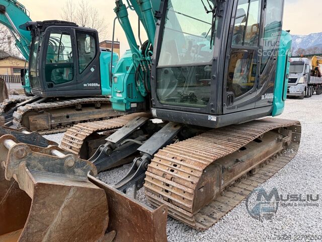 Lančani bager KOBELCO SK140SRLC-7 Powertilt 3X Löffeln Hammerleitung