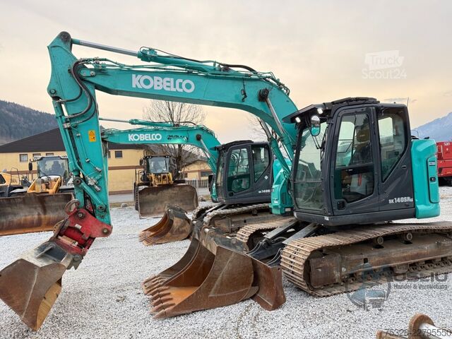 Lančani bager KOBELCO SK140SRLC-7 Powertilt 3X Löffeln Hammerleitung