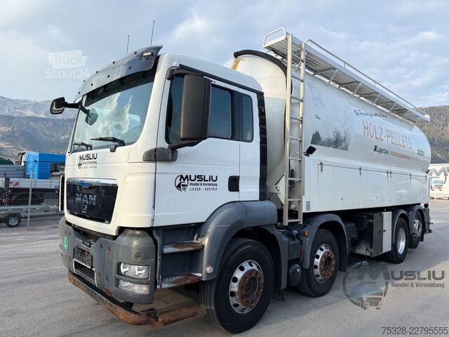 Säiliöauto MAN TGS 35.440 6X2 Lift/gelenkt eev Pellets Silo