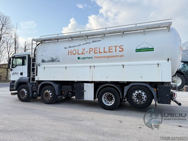 Säiliöauto MAN TGS 35.440 6X2 Lift/gelenkt eev Pellets Silo