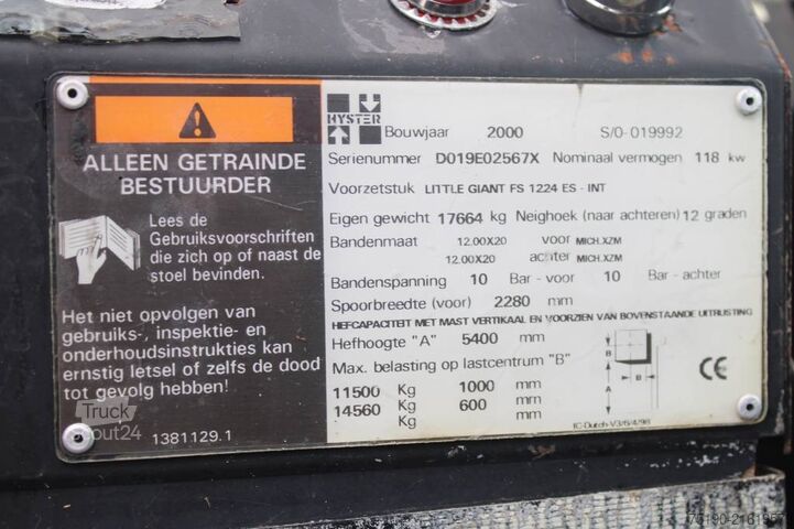 Heftruck Hyster H 12.00 XL