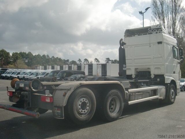 Roll-off tipper truck DAF XF 480 FAN Lenkachse Intarder Standklima