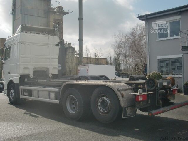 Roll-off tipper truck DAF XF 480 FAN Lenkachse Intarder Standklima