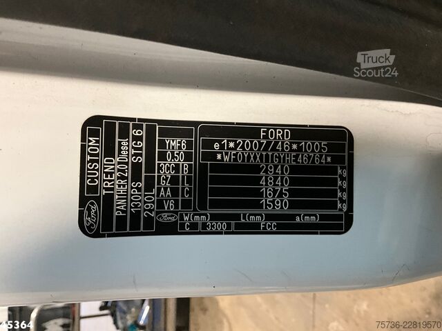 Sací vozidlo FORD Transit Euro 6 Hogedruk Spoelwagen