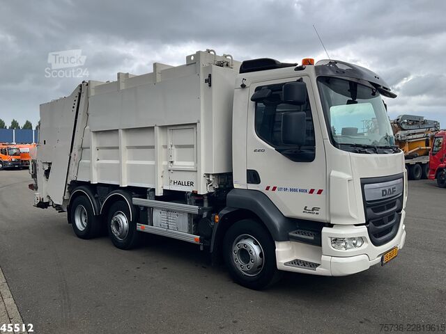 Abfallsammelfahrzeug DAF FAG LF 220 Euro 6 Haller 14m³ Just 122.382 km!