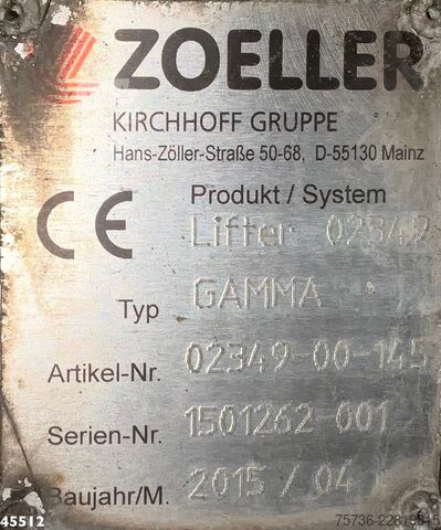 Šiukšlių surinkimo transporto priemonė DAF FAG LF 220 Euro 6 Haller 14m³ Just 122.382 km!