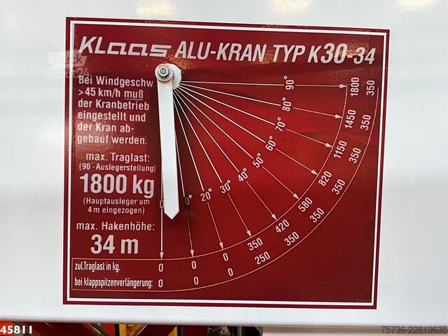 Kėlimo platforma DAF FA 45 CF 220 Klaas 34 meter Dachdeckerkran