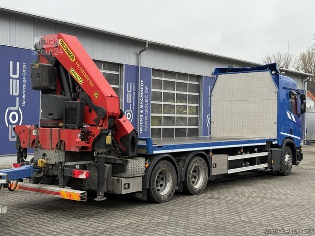Truck mounted crane SCANIA R500 6x4 Pritsche mit Kran Palfinger PK53002 SH