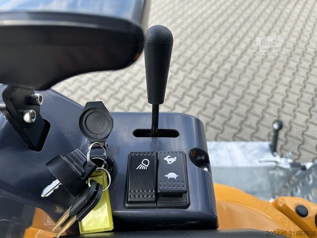Mini excavator with low-loader + accessory package Berger Kraus BK1350JSR mit Kubota Motor + Schwenkarm