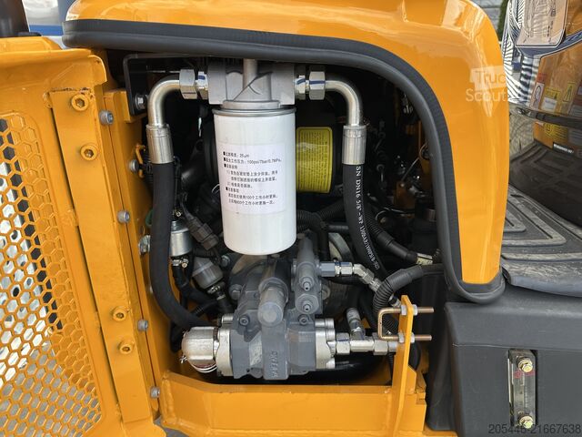 Mini excavator with low-loader + accessory package Berger Kraus BK1350JSR mit Kubota Motor + Schwenkarm