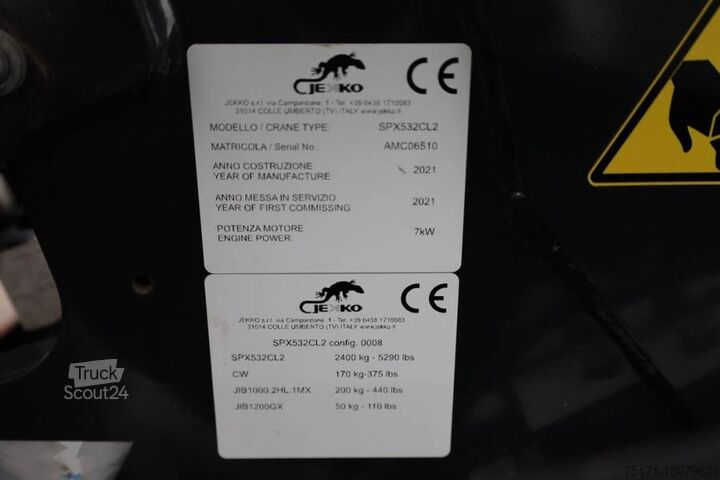 Mobilný žeriav Jekko SPX532CL2 Electric, Remote Controlled, 17.3m Lifti