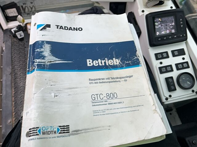 ερπυστριοφόρος γερανός Tadano GTC-800 Mantis