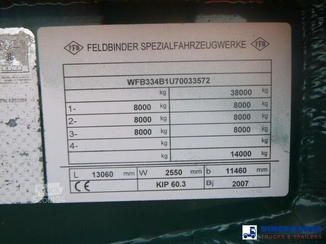 Depósito Feldbinder Powder tank alu 60 m3 (tipping)
