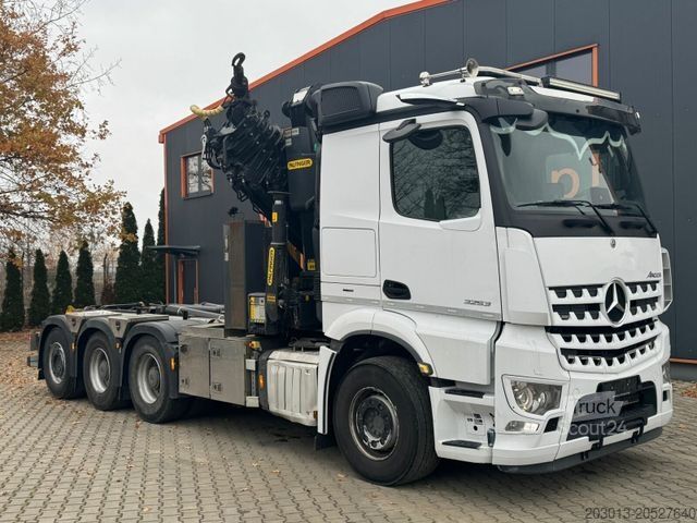 Камион с кука за контейнери MERCEDES-BENZ Arocs 3253 8x4 Abrollkipper Kran Palfinger 37002