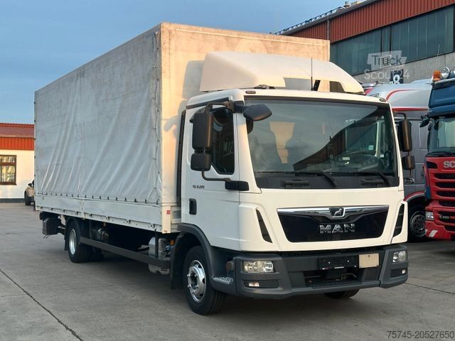 Samochód ciężarowy z plandeką typu platforma MAN TGL 12.220 * ACC-SPUR-ASST *  BORDWAND * LBW *