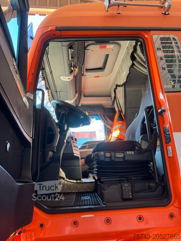 Vrachtauto met open laadbak MAN TGX 26.480*RETARDER*BAUSTOFF*ATLAS KRAN*KOMPLETT