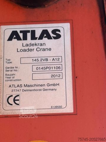 Φορτηγό με επίπεδη καρότσα MAN TGX 26.480*RETARDER*BAUSTOFF*ATLAS KRAN*KOMPLETT