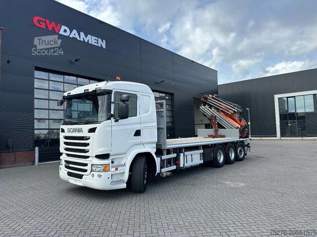 Ciężarówka z dźwigiem Scania R490 8x4 Tridem Fassi F660 + Fly Jib Euro 6