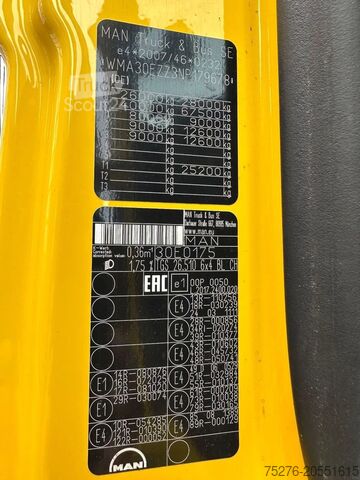 Haakarmsysteem MAN TGS 26.510 BL 6x4 Hooklift Euro 6D Retarder