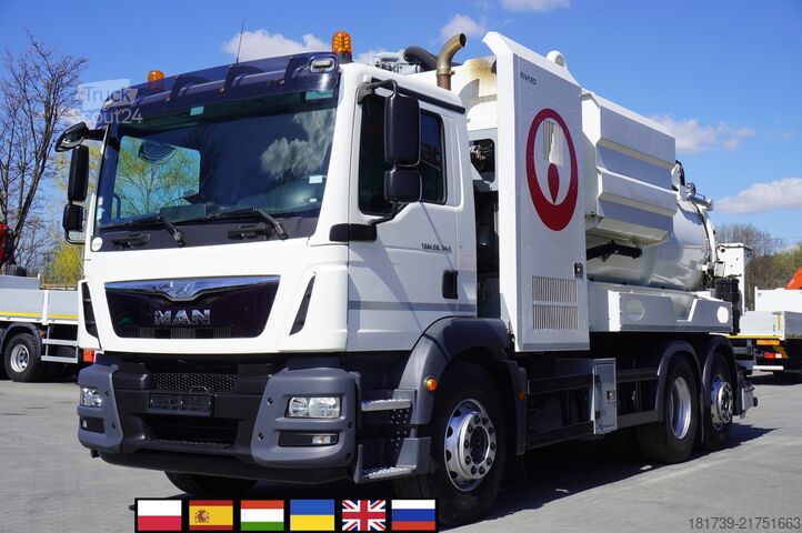 Асенізатор MAN TGM 26.340 E6 / RIVARD sewage cleaner 11