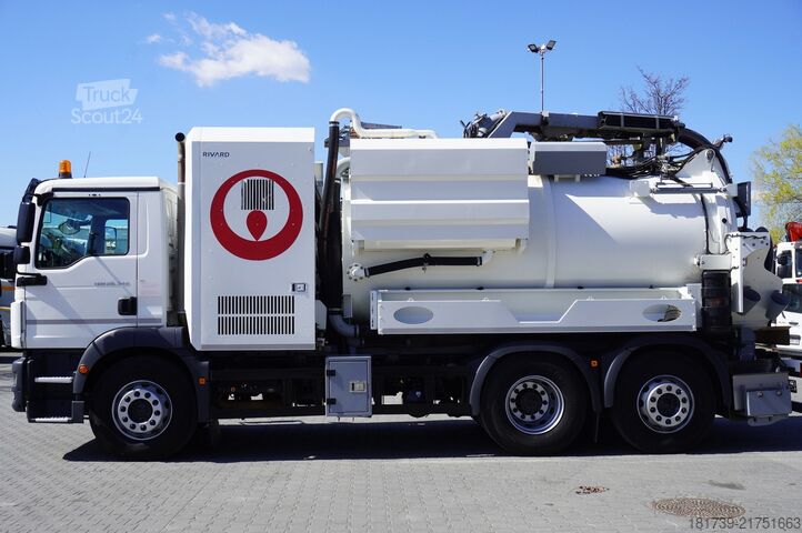 Асенізатор MAN TGM 26.340 E6 / RIVARD sewage cleaner 11
